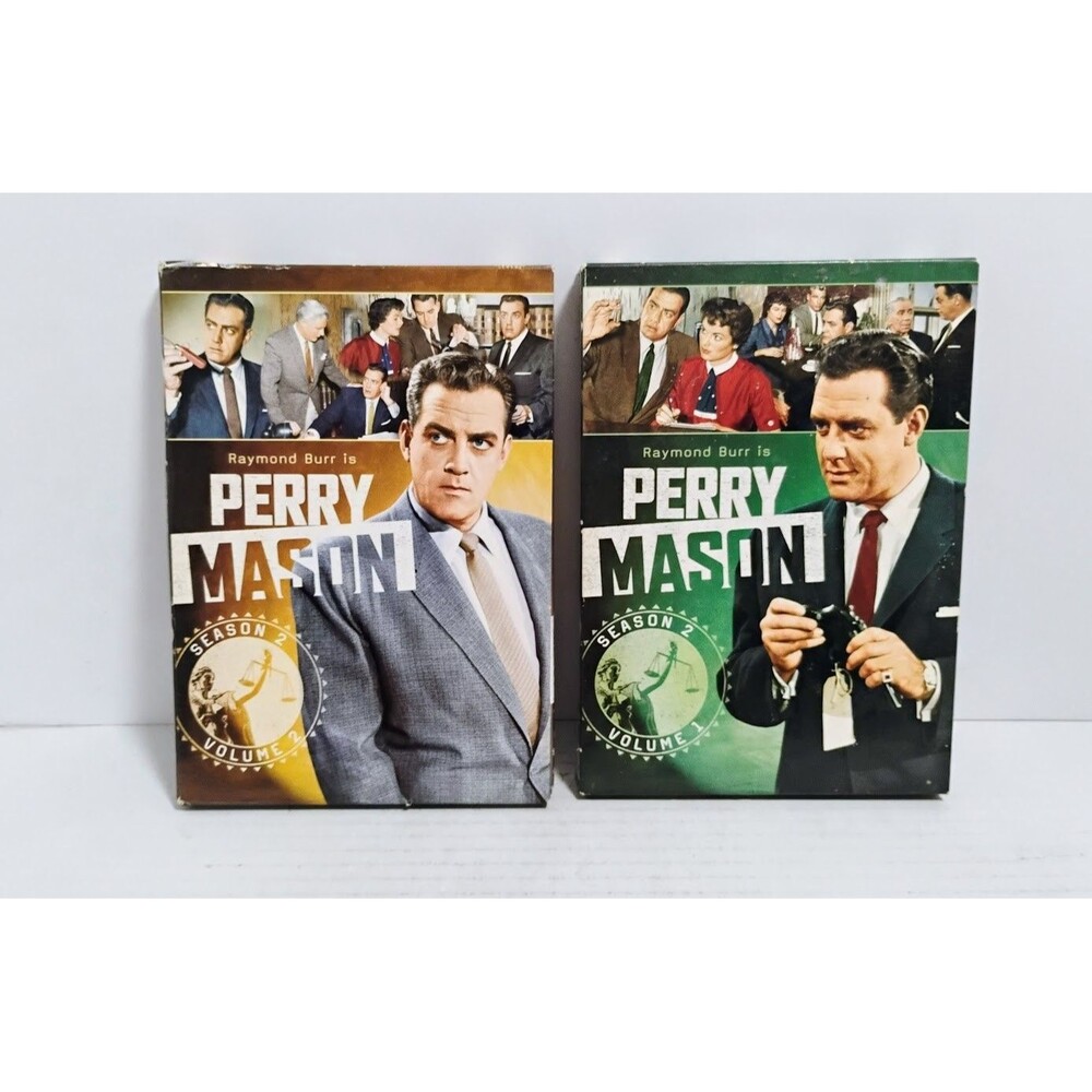 CBS PARAMOUNT PERRY MASON COMPLETE SEASON 2 VOL 1&2 DVD LOT